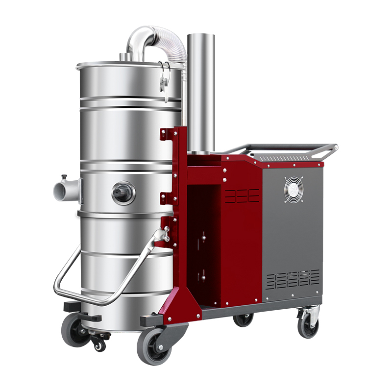 新余坦洁380V双桶不锈钢工业吸尘器X7系列